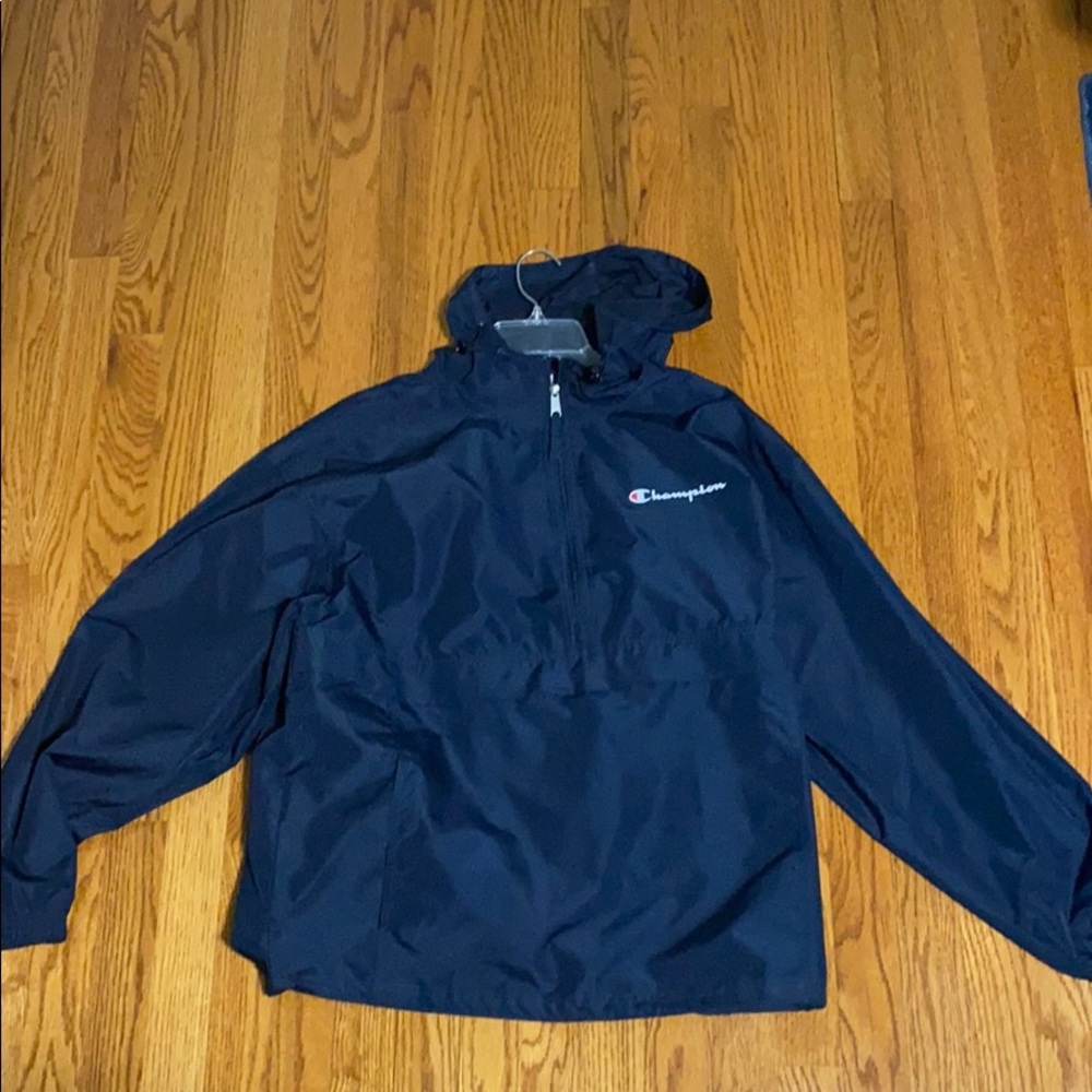 MENS NAVY BLUE CHAMPION RAINCOAT LARGE